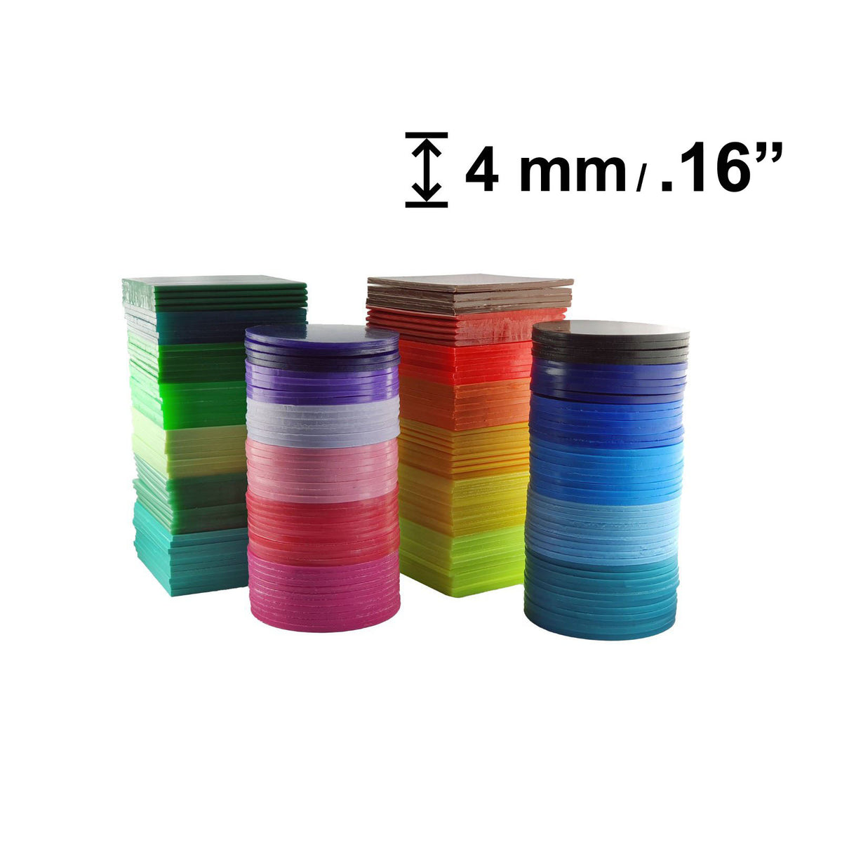 Mouthguard Blanks in 4 mm Thickness Standard Colours