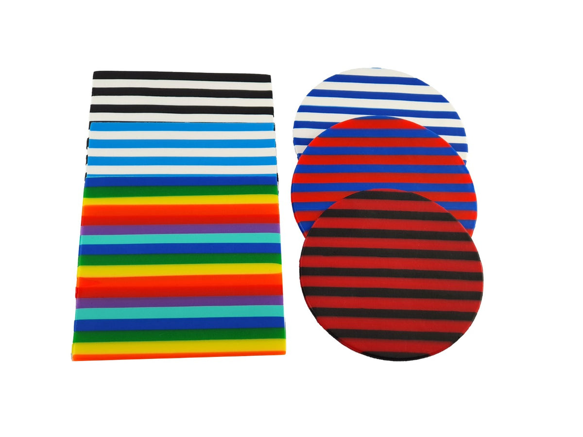 Mouthguard Blanks in Multi-stripe Pattern