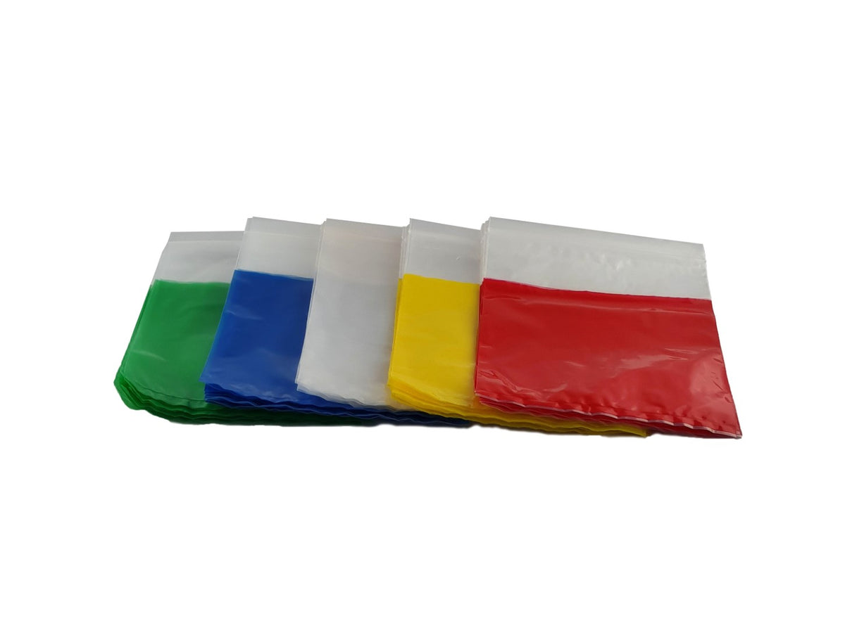 Specimen bags with pockets