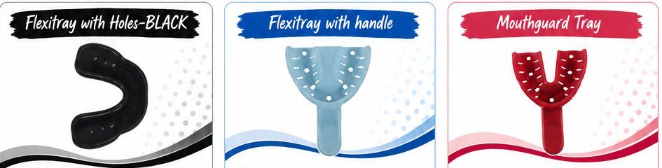 Impression trays for mouthguards