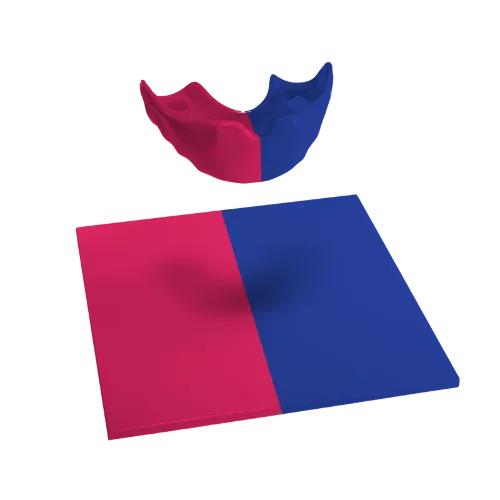 Design Your Own Mouthguard Blank in Two Colours or Patterns