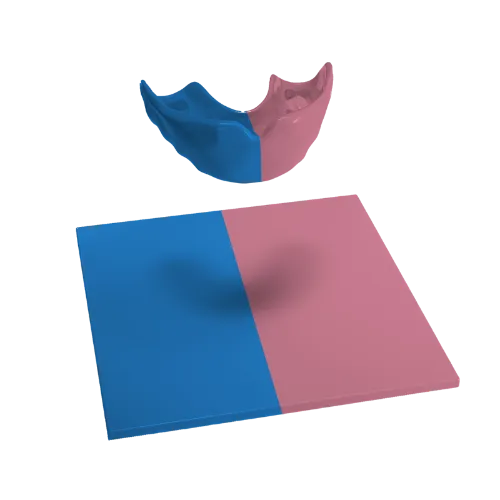 Design Your Own Mouthguard Blank in Two Colours or Patterns
