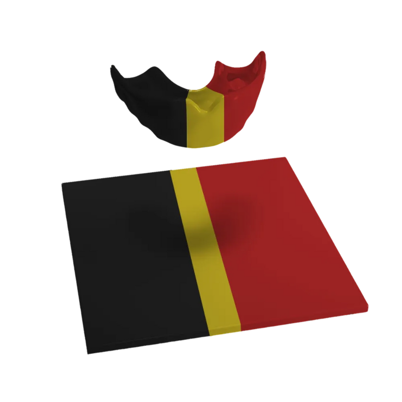 Design Your Own 3 Colour Mouthguard Blank with Wide Centre Stripe