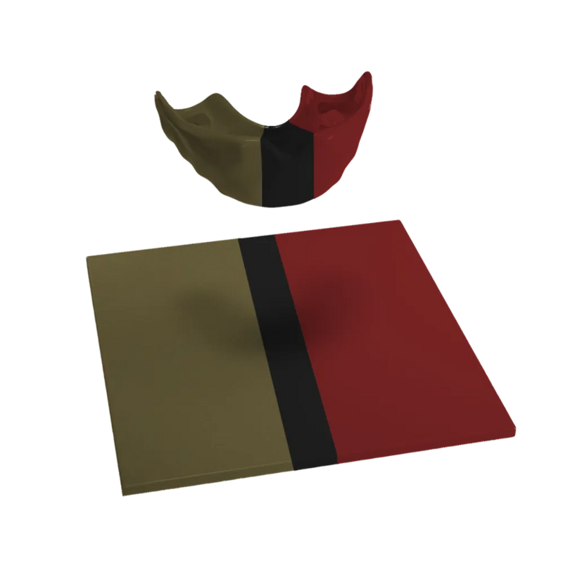 Design Your Own 3 Colour Mouthguard Blank with Wide Centre Stripe