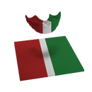 Design Your Own 3 Colour Mouthguard Blank with Wide Centre Stripe