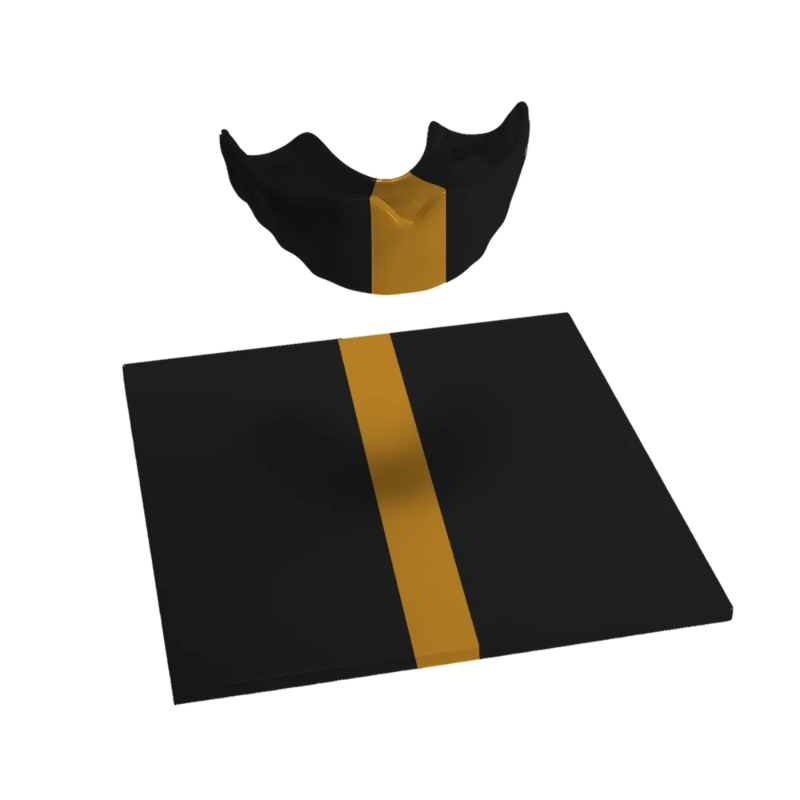 Design Your Own 3 Colour Mouthguard Blank with Wide Centre Stripe