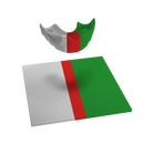 Design Your Own 3 Colour Mouthguard Blank with Wide Centre Stripe