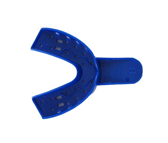 Lower impression trays with fixed handle