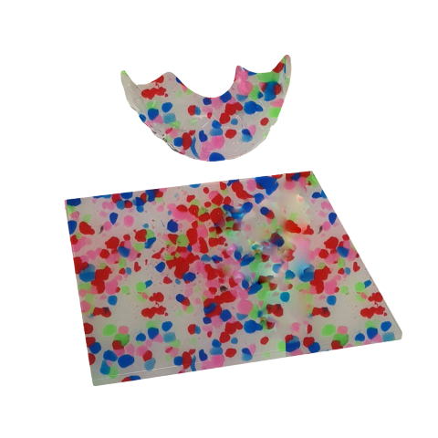 Mouthguard blanks in marbled patterns