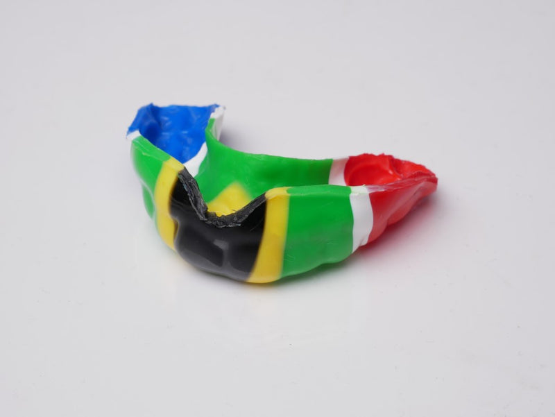Mouthguard blanks in flag patterns