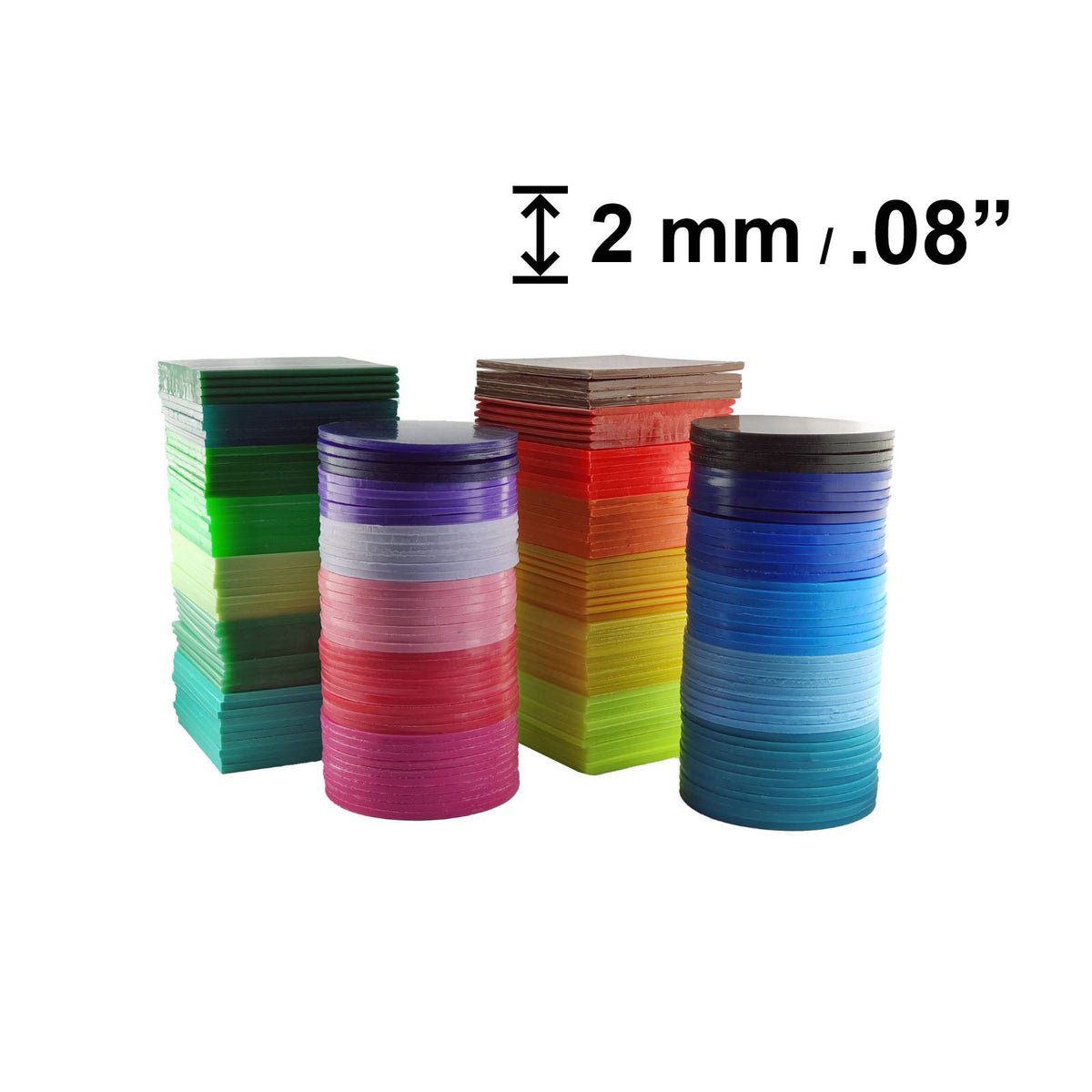 Mouthguard Blanks in 2 mm Thickness Standard Colours