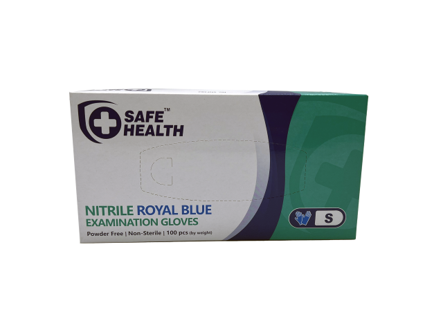 Nitrile Powder Free Examination Gloves (Royal Blue)
