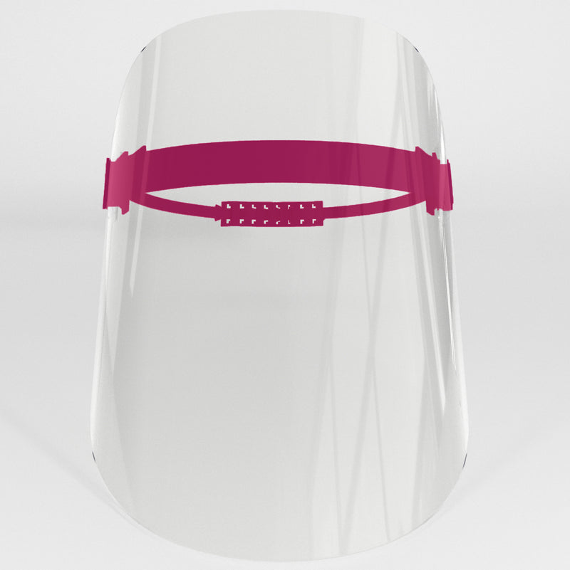 Acoshield faceshields with custom prints
