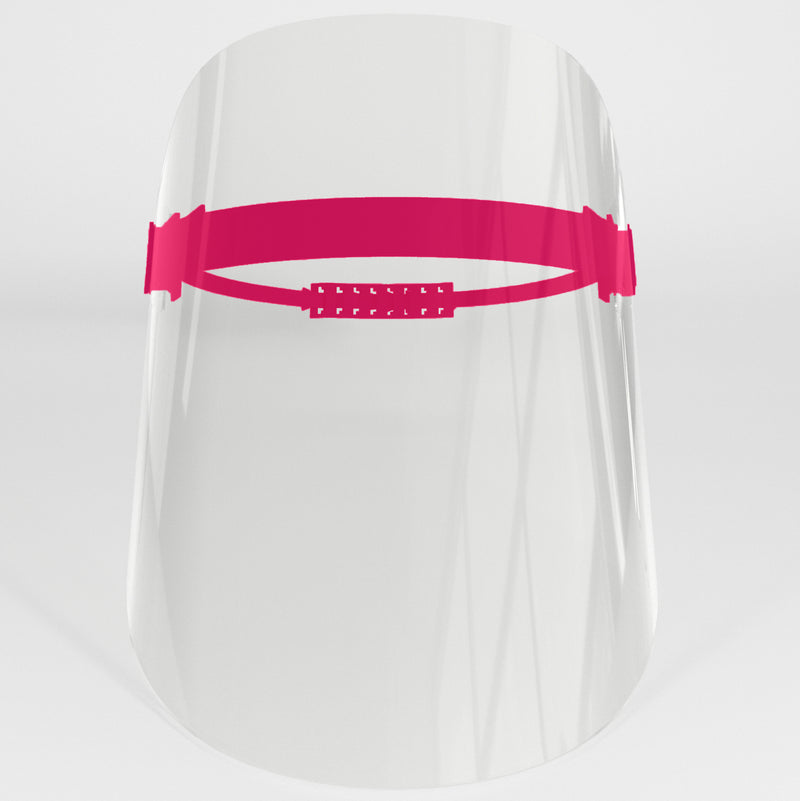 Acoshield faceshields with custom prints