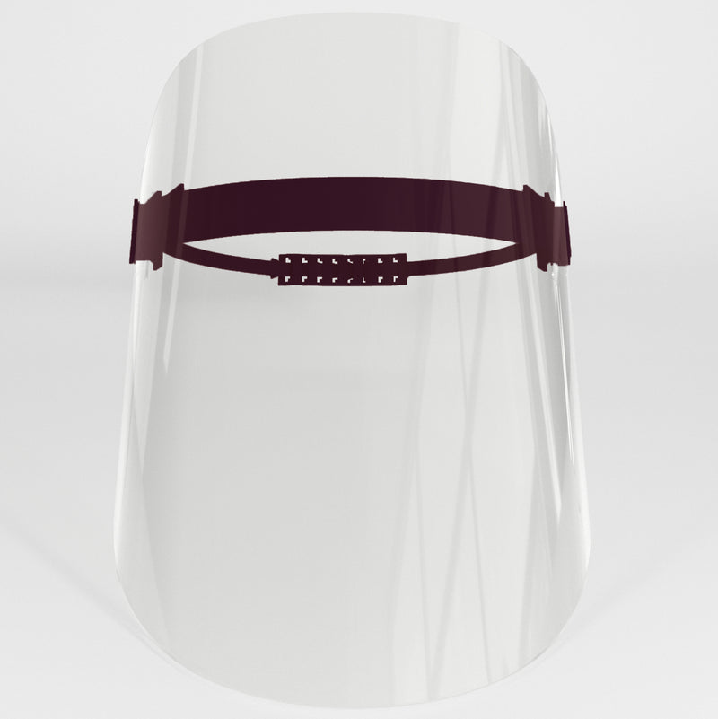 Acoshield faceshields with custom prints