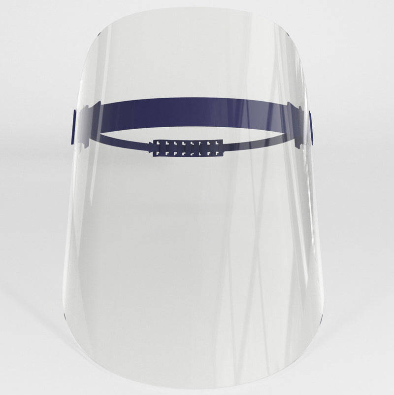 Acoshield faceshields with custom prints