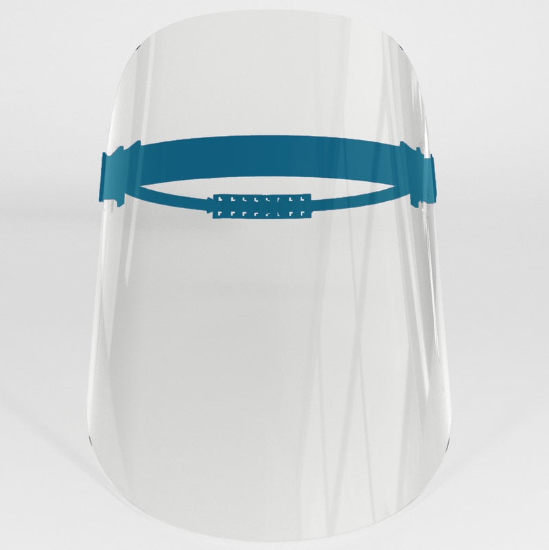 Acoshield faceshields with custom prints